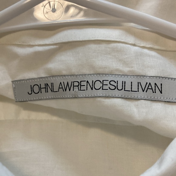 John Lawrence Sullivan White Button Down Shirt- Tuxedo-Style-Sz 40-Made in Japan - Picture 2 of 5